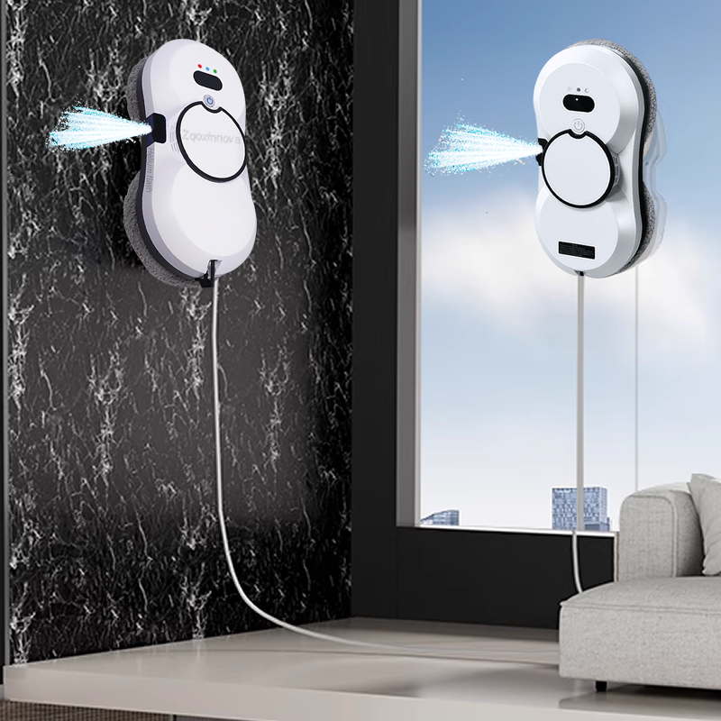 UPS Power Robot Window Washer Vacuum Cleaner, Smart Glass & Plaster Surface Cleaning Robot for Home & Office