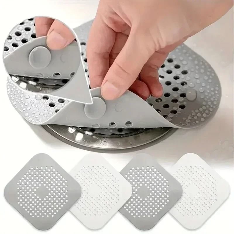 Shower Drain Hair Catcher Sink Strainer Filter Bathtub Drain Stopper Set of 4