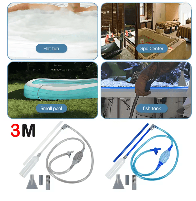 Manual Hot Tub Vacuum Cleaner Handheld Spa and Pool Cleaner