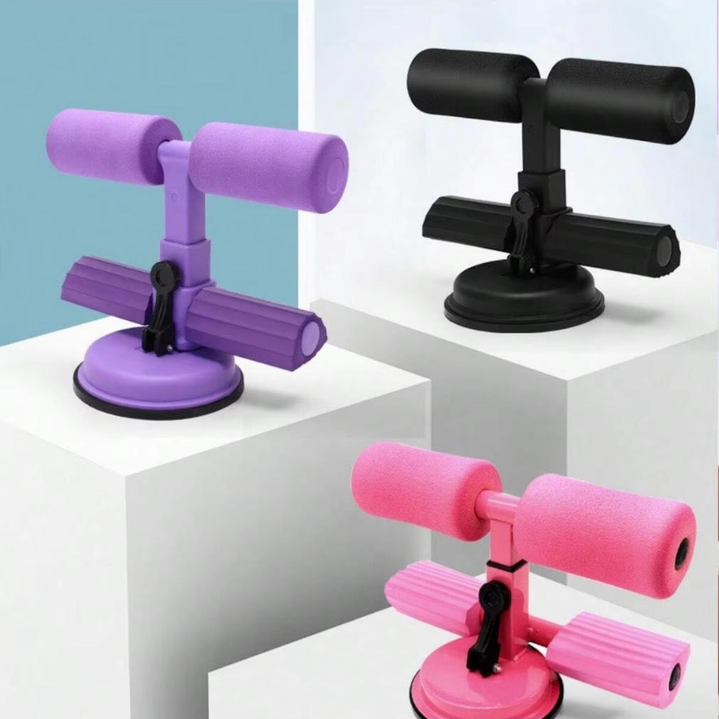 Abdominal Crunch Machine, Sit-Up Assistant, Fitness Equipment with Double-Suction-Cup Technology