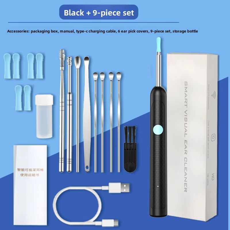 Wireless Ear Cleaner with 8MP Camera – Rechargeable Ear Wax Removal Kit with Ear Spoon