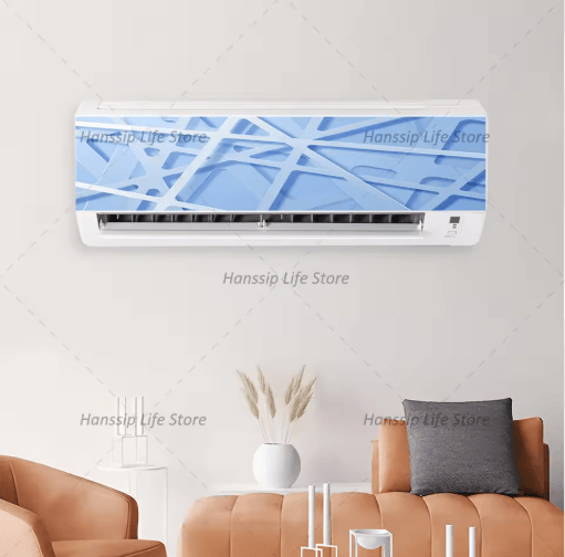 3D Geometric Air Conditioner Panel Sticker Abstract Illusion Wall Decal