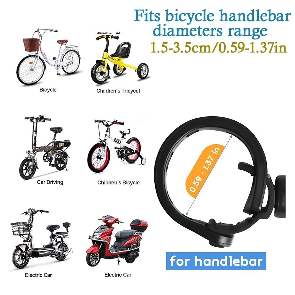 Universal Professional Bicycle Rearview Mirror Set – 360° Adjustable Handlebar Security