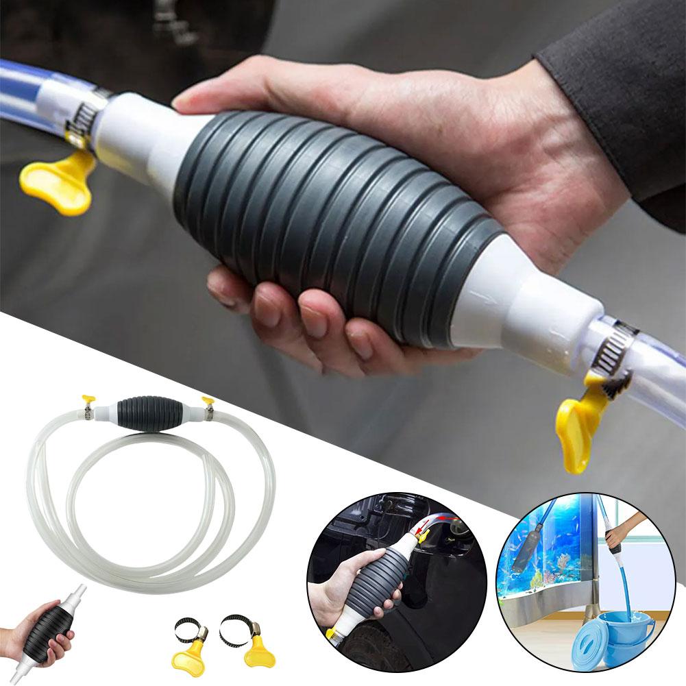 Hand Pump Water with Hose Clamps for Car, Boat, Motorcycle, Petrol Transfer Pump