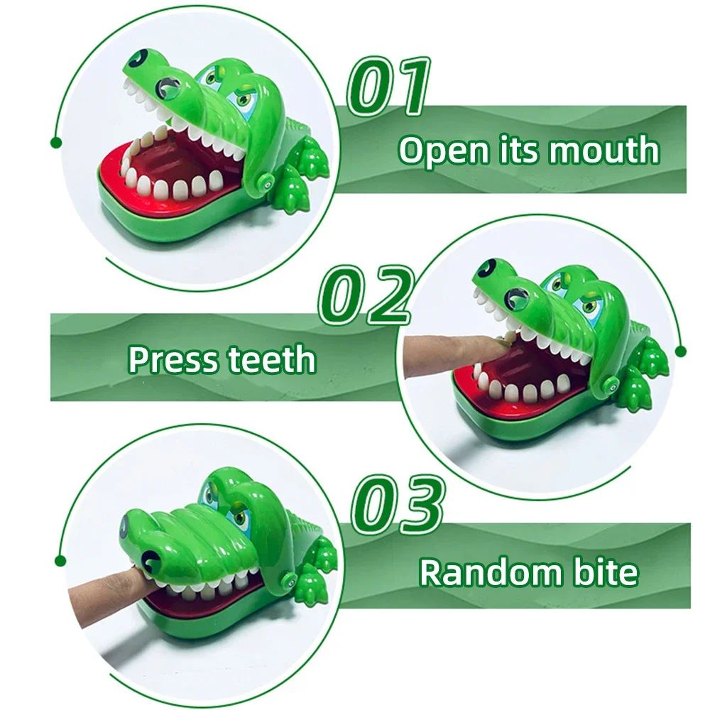 Snap-Smile Crocodile Dentist Game for Kids Reaction Fun
