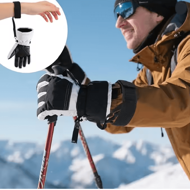 Ski Glove Leash Safety Straps Elastic Anti Lost Glove Straps Set of 4