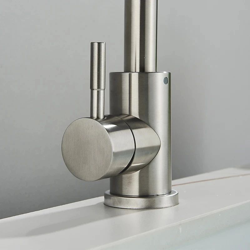 304 Stainless Steel Bathroom Sink Mixer Faucet