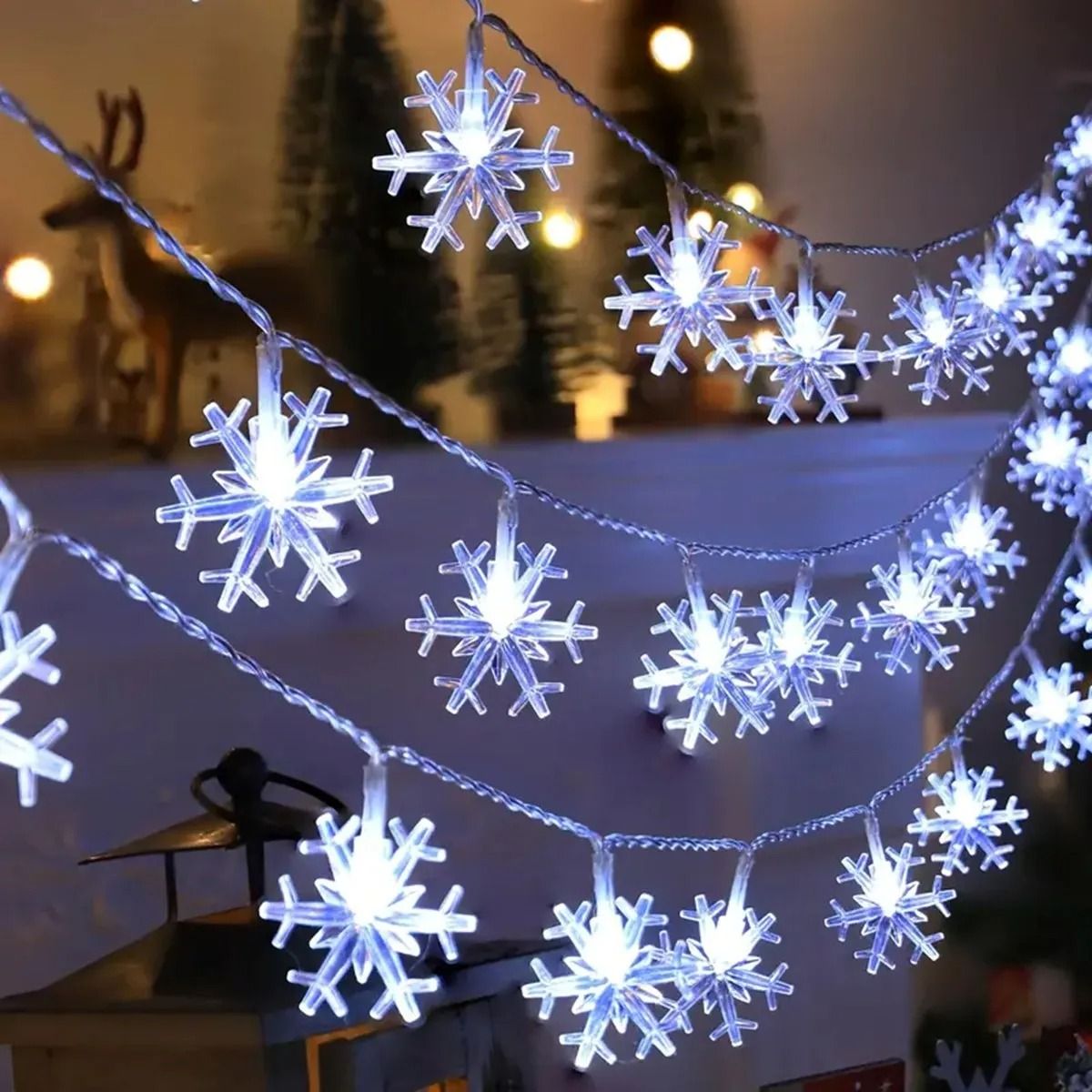 LED Christmas Snowflake String Light