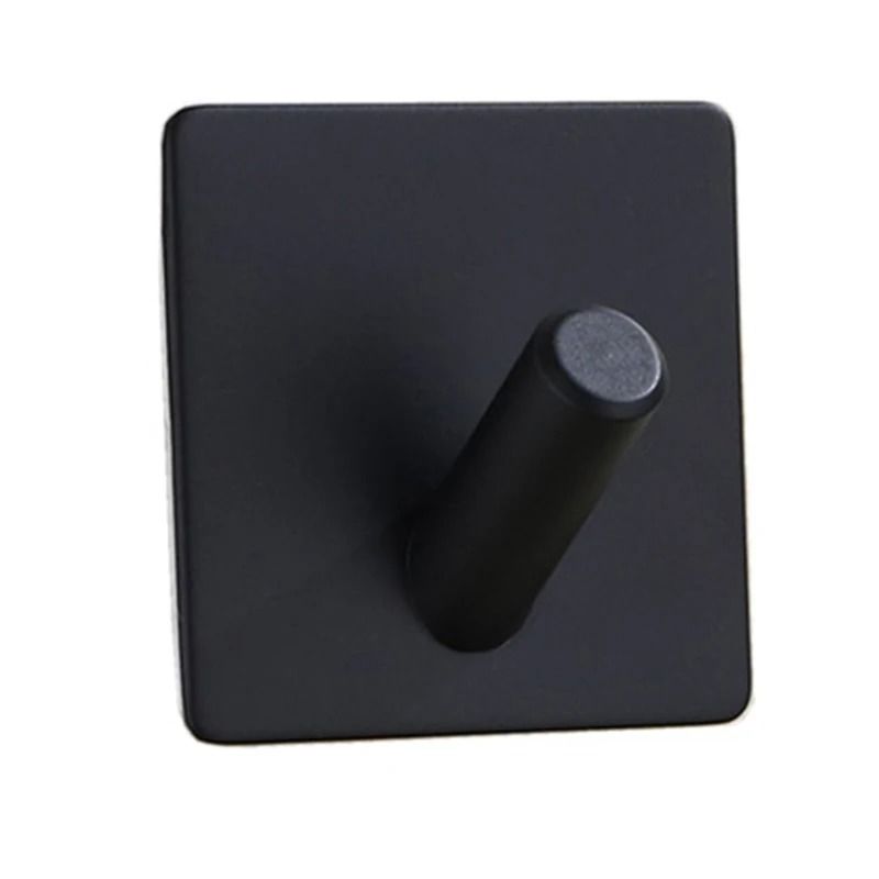 Aluminum Alloy Robe Hook Self Adhesive Rustproof Wall Coat Rack