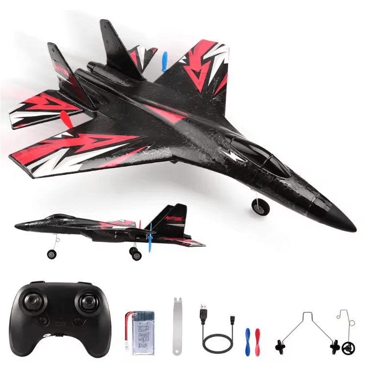 SU27 RC Plane with LED Lights and EPP Foam Remote Control Glider