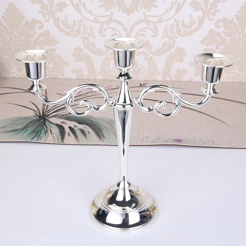 Retro 3-Arm Metal Candelabra