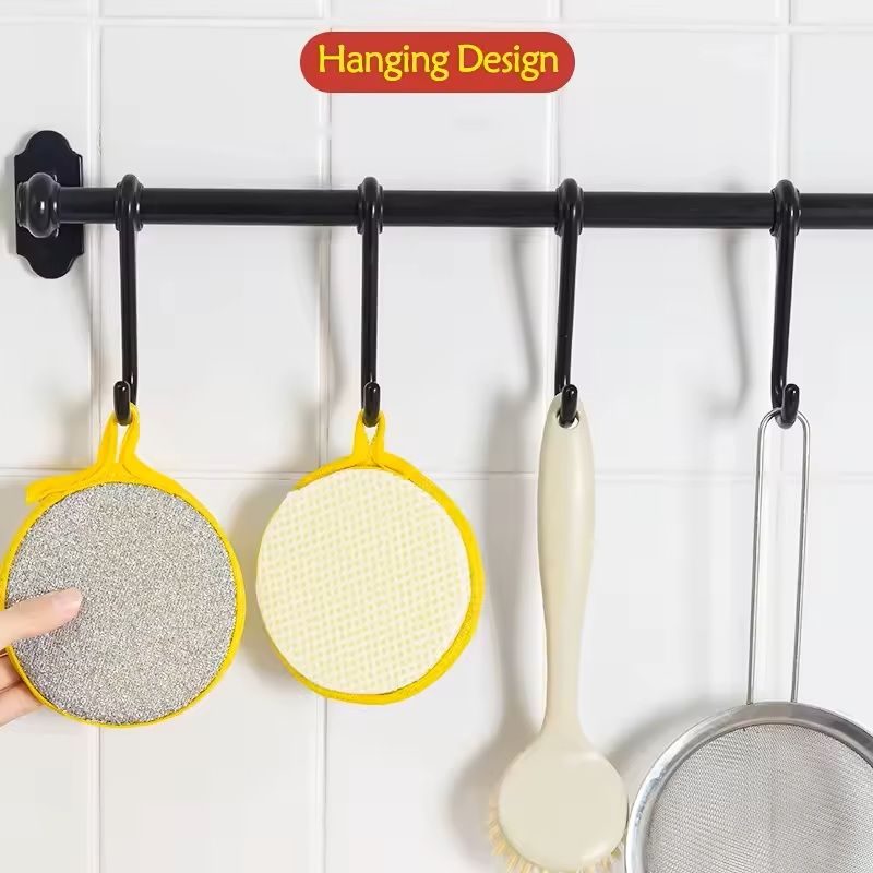 Double-Sided Dishwashing Sponges 5 Pack for Kitchen Cleaning