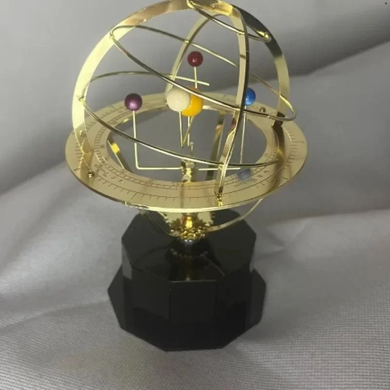 Mechanical Solar System Orrery Model Metal Planet Desk Decor
