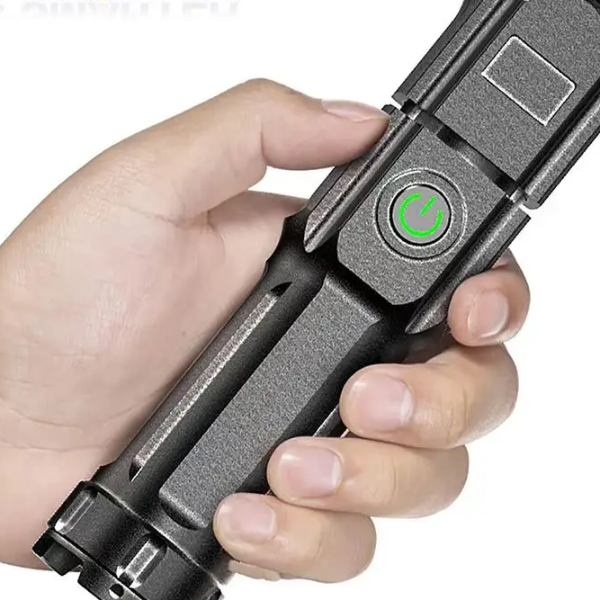 Rechargeable USB Waterproof Tactical Flashlight for Fishing, Hunting & Camping