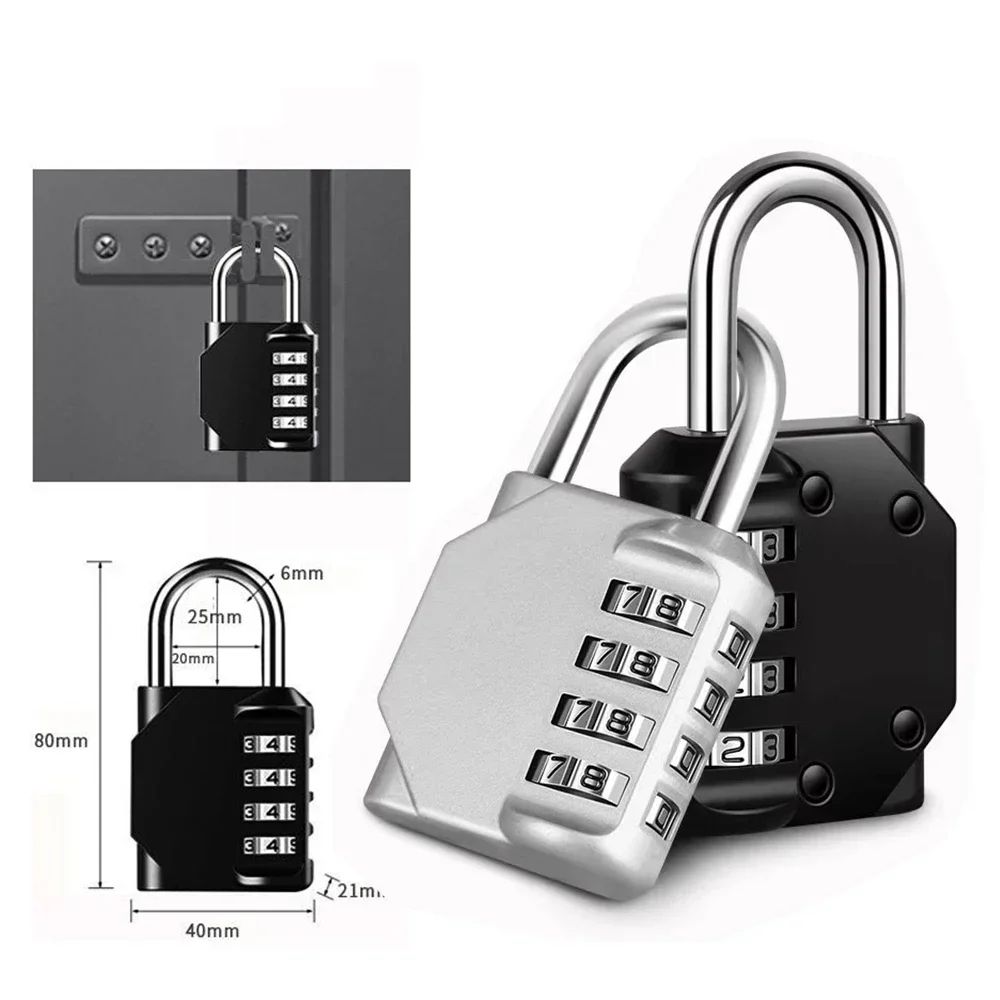 4 Digit Resettable Combination Padlock