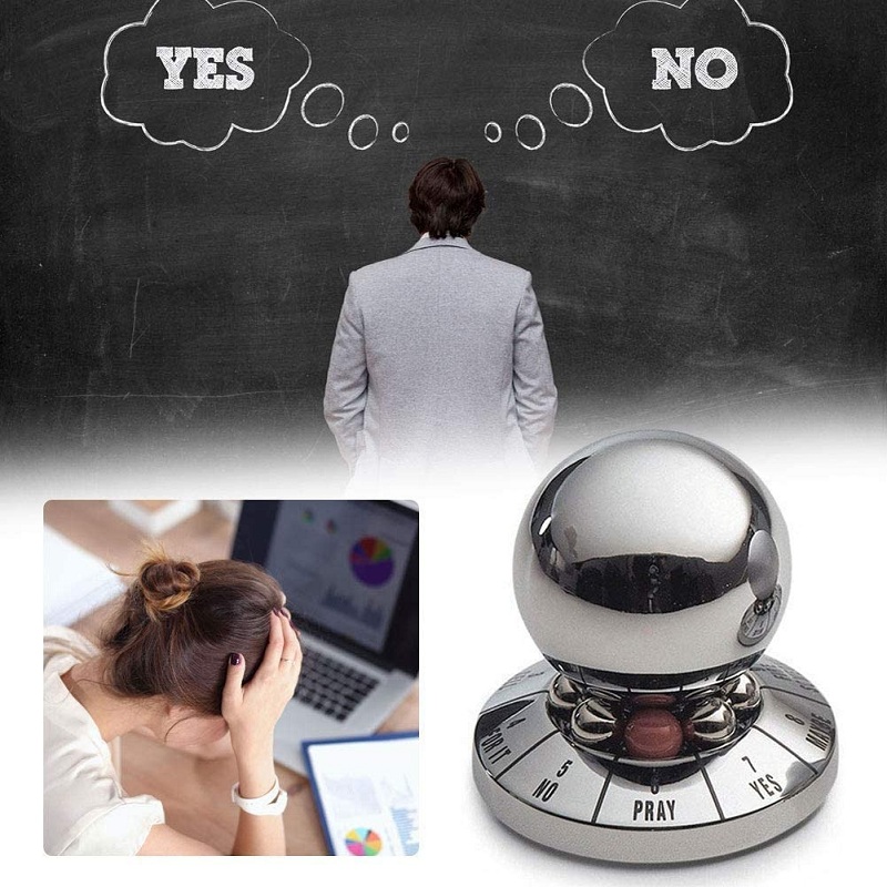 Lucky Decision Ball Prophecy of Fate Stress Relieving Toy Home Office Finger Rotator Desktop Decoration Gift
