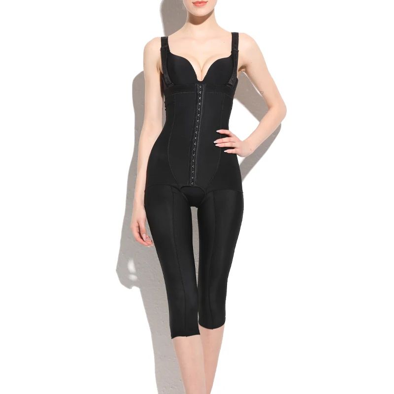 Womens Post-Liposuction Compression Shapewear – Thigh & Belly Control Recovery Pants Medical Body Shaper