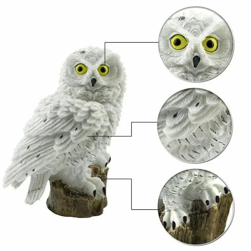 Wise Sentinel Solar Owl Garden Stake