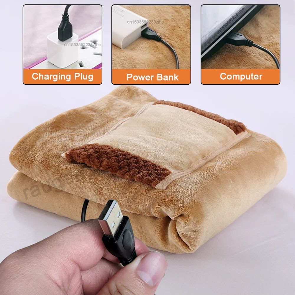 USB Rechargeable Warming Blanket Hand Warmer