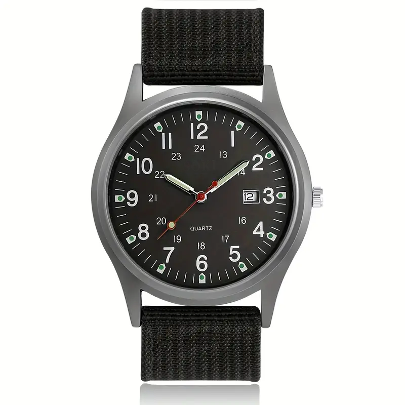 Luxury Men's Quartz Watch Big Dial, Waterproof, Luminous Hands