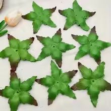 Realistic Artificial Rose Leaves 50/100pcs DIY Bouquet Decoration Accessories