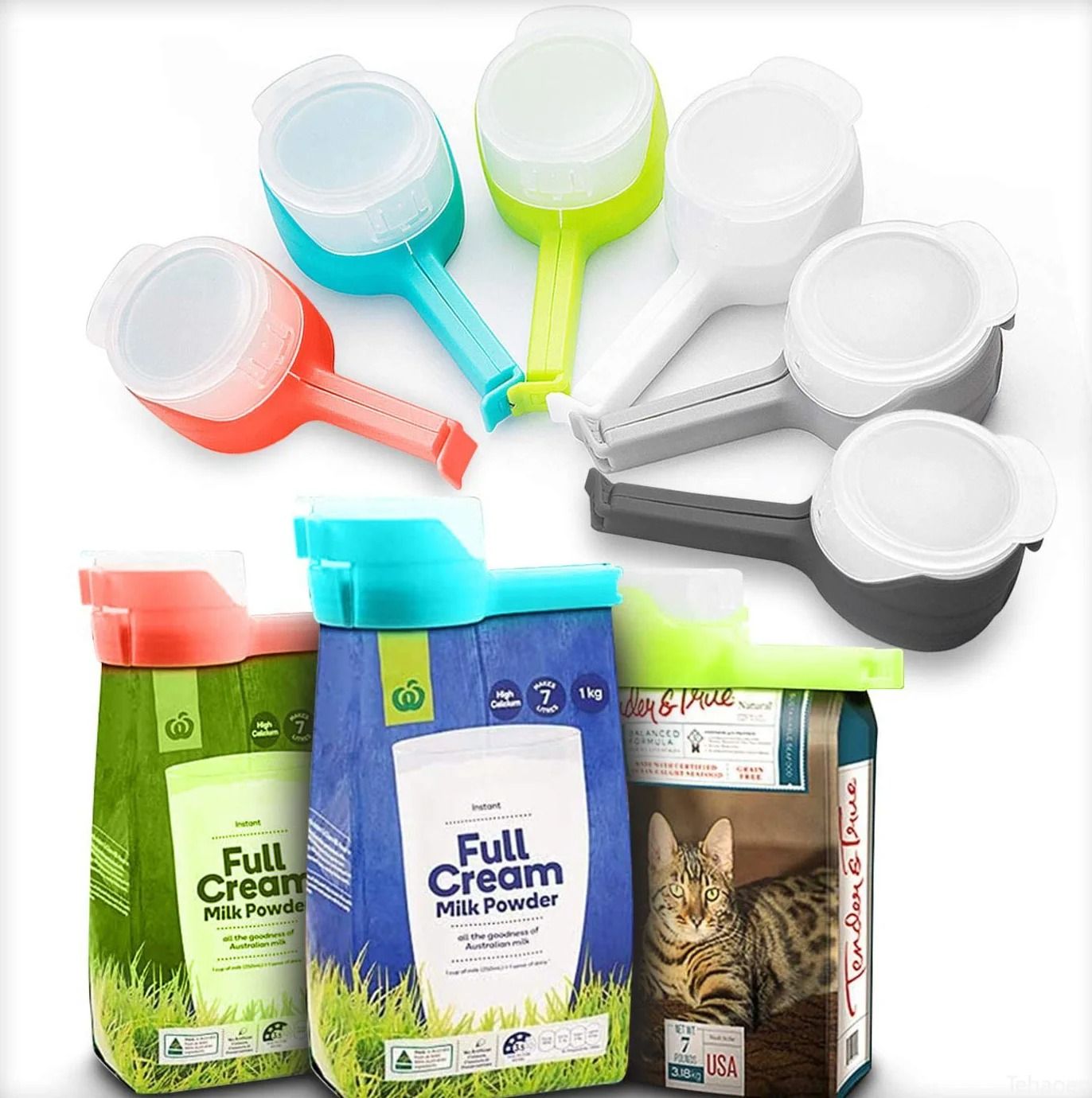 Nexus Pour-Cap Sealer | Airtight Food Storage Bag Sealing Clip & Integrated Pour Spout