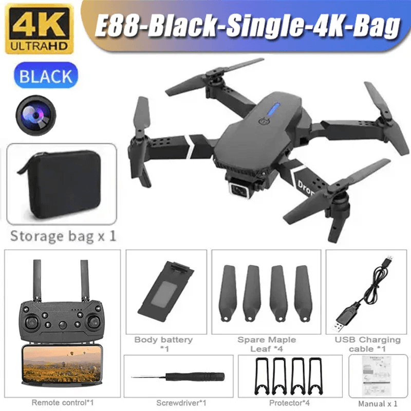 E99 Pro Drone with 6K Camera and Altitude Hold Quadcopter