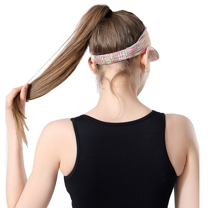 Sunscreen Running, Empty Top Hat Sports, Outdoor Womens Hair Bundle Sweat Breathable, Portable Sun Hat