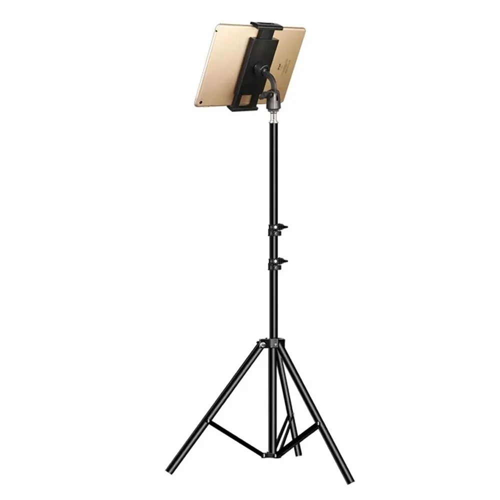 Tripod Floor Tablet Stand – Adjustable Heavy-Duty Tablet Support