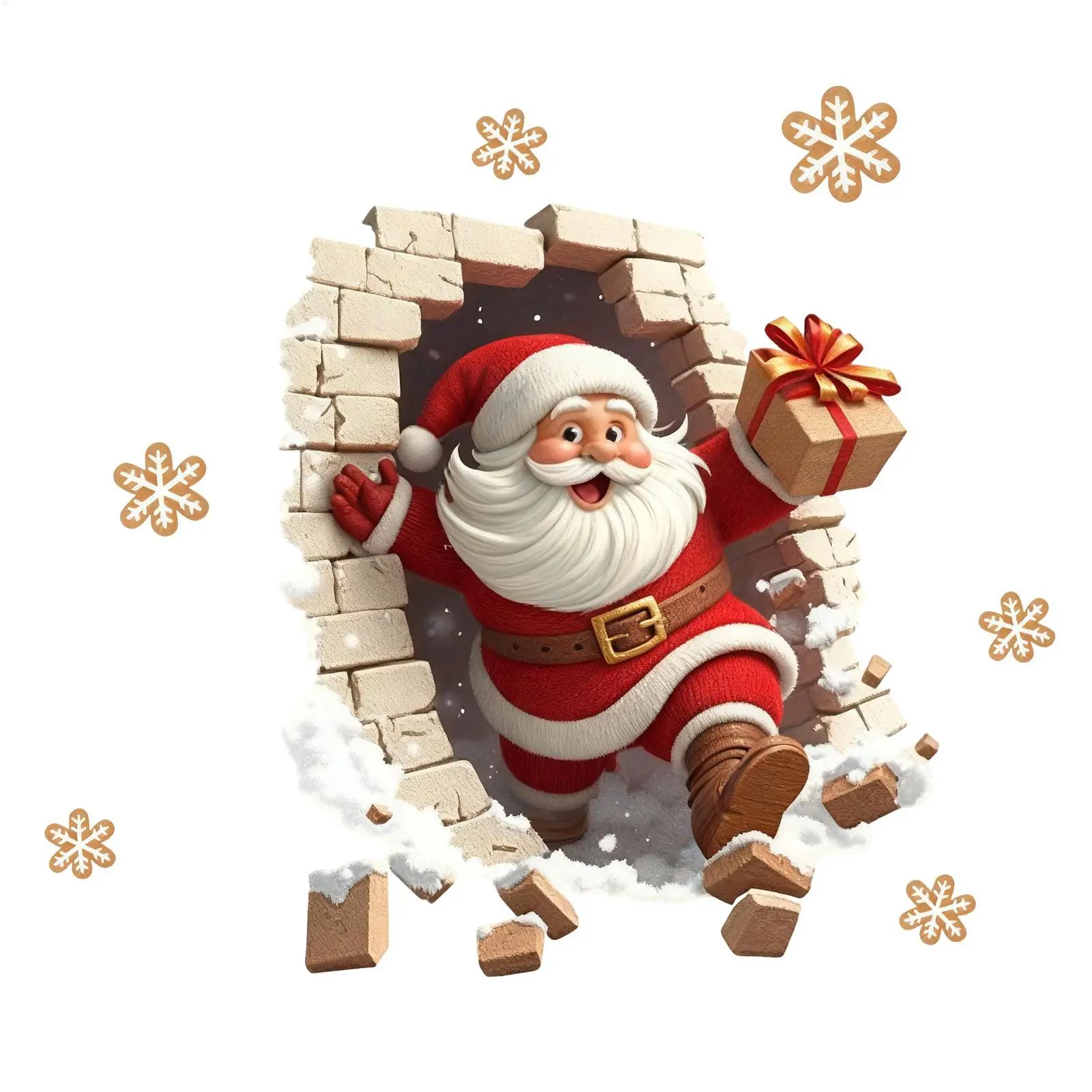 Santa Claus Wall Decal Sticker