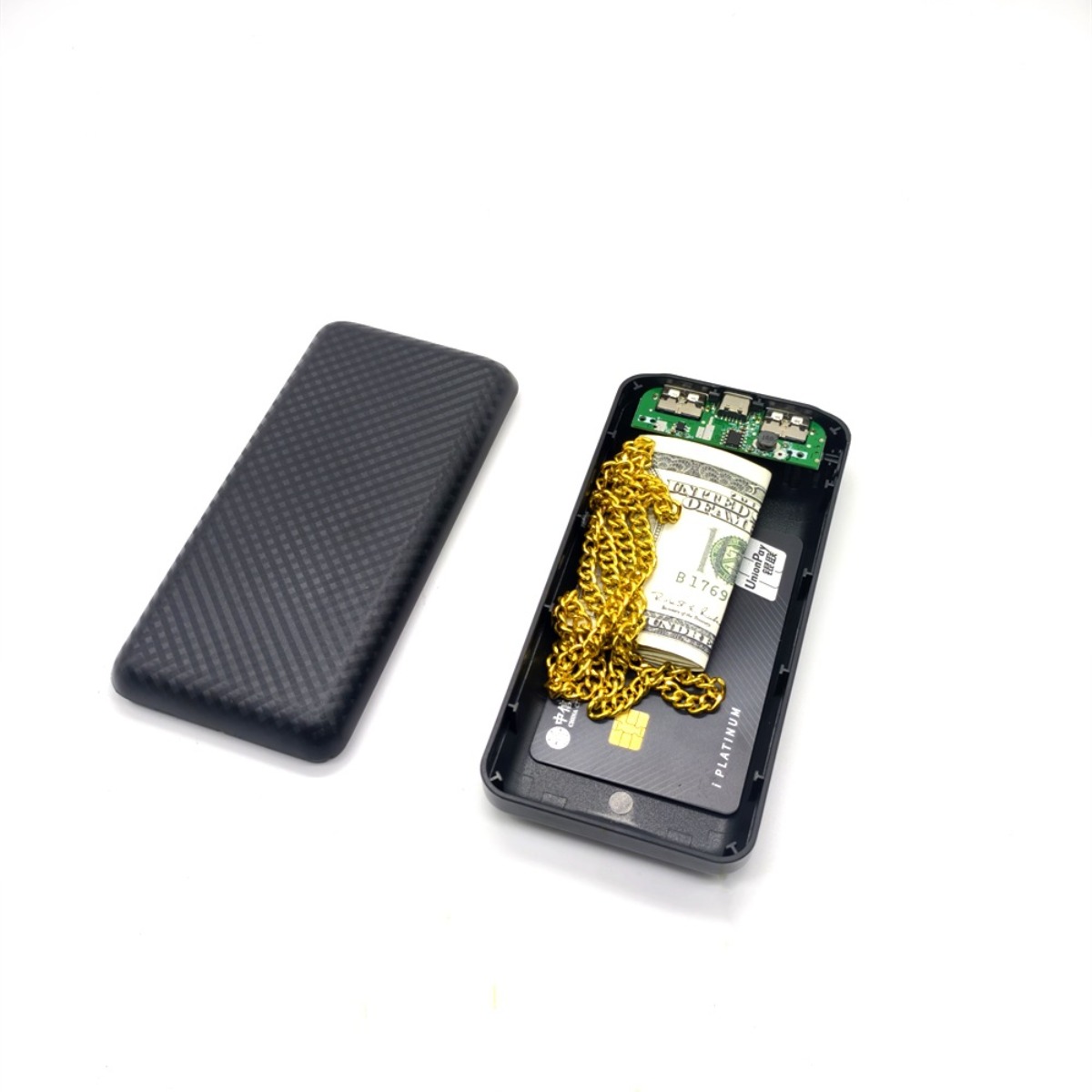 Discreet Power Bank Storage Box Hidden Cigarette Case Organizer Large Capacity