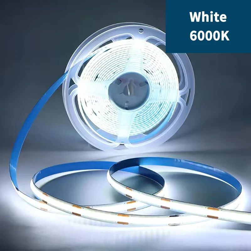 USB COB LED Strip Light 320 LEDs/m – High Density Flexible Lighting (3000K/4000K/6000K)