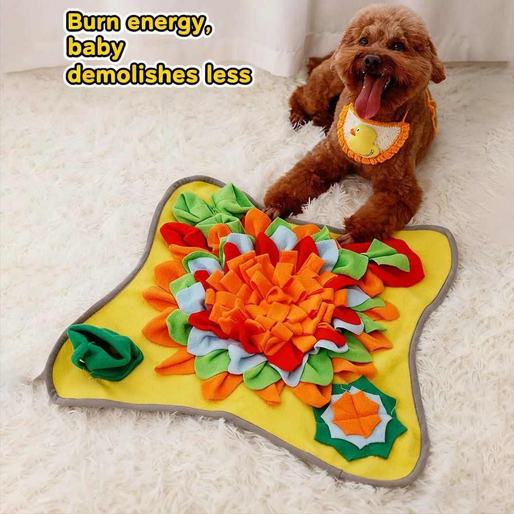 Interactive Dog Snuffle Mat and Puzzle Feeder