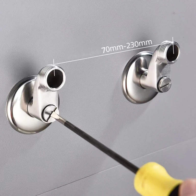 Adjustable Shower Valve Adapter Set Stainless Steel Wall Mounted Faucet Extension