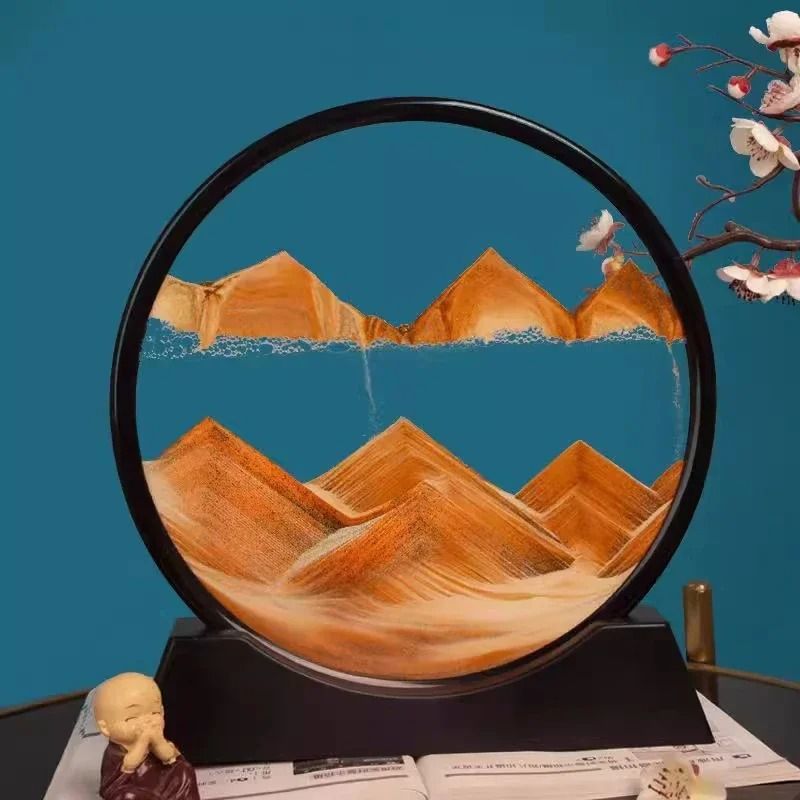 3D Moving Sand Art Picture & Deep Sea Quicksand Flowing Motion Display