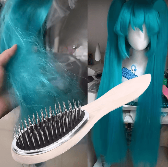 ProGlide Anti Static Wig Brush With Steel Comb Teeth
