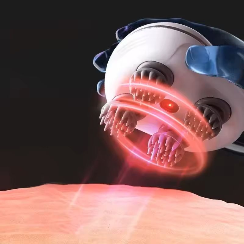 Electric Scalp Massager with Red Light Therapy