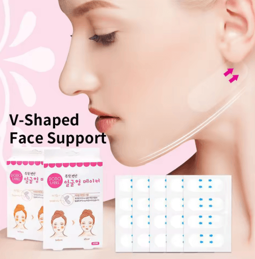 Invisible V-Line Face Lifting Tape – Breathable Slimming & Chin Lift Stickers (40pcs)