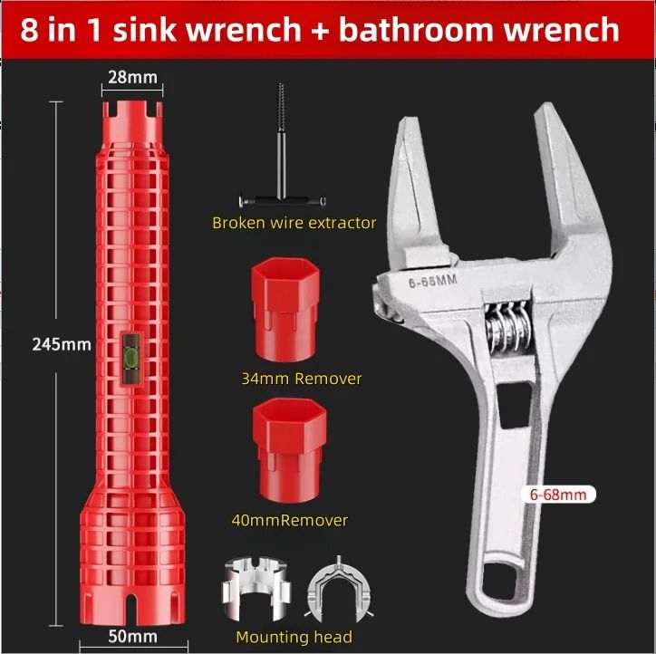 Feng Witt Multi Functional Sink Wrench Universal Faucet Tool