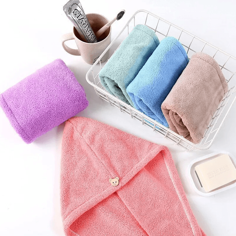 Microfiber Hair Towel Fast Drying Hair Wrap for Women