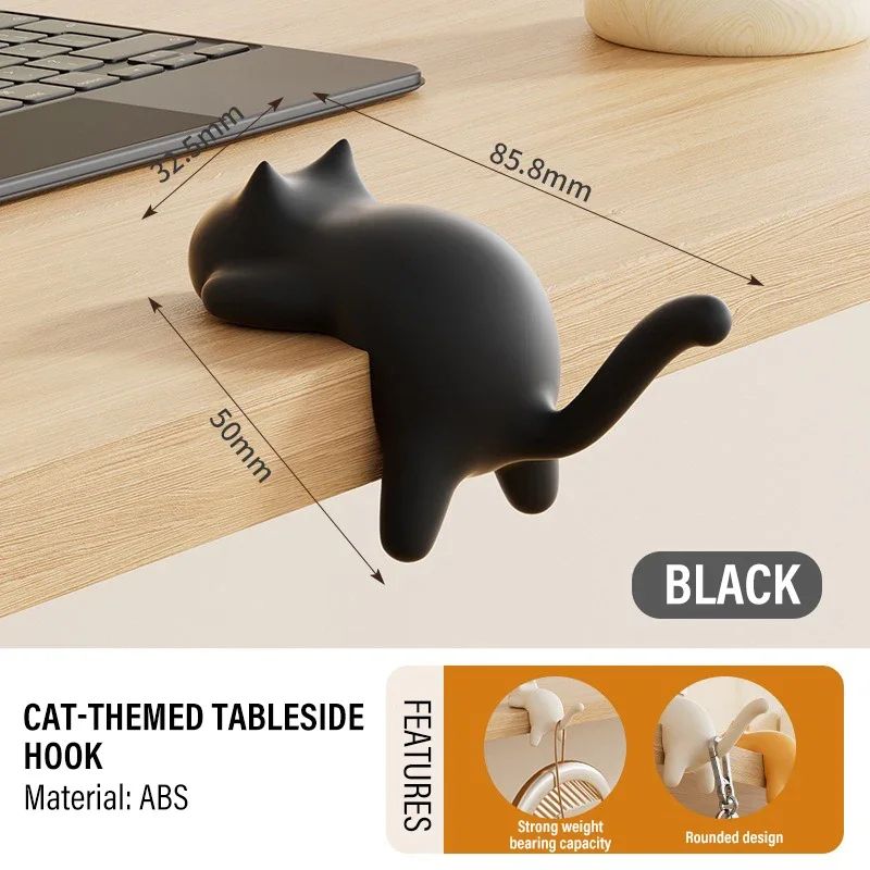 Cute Cat Table Keychain Hook Holder