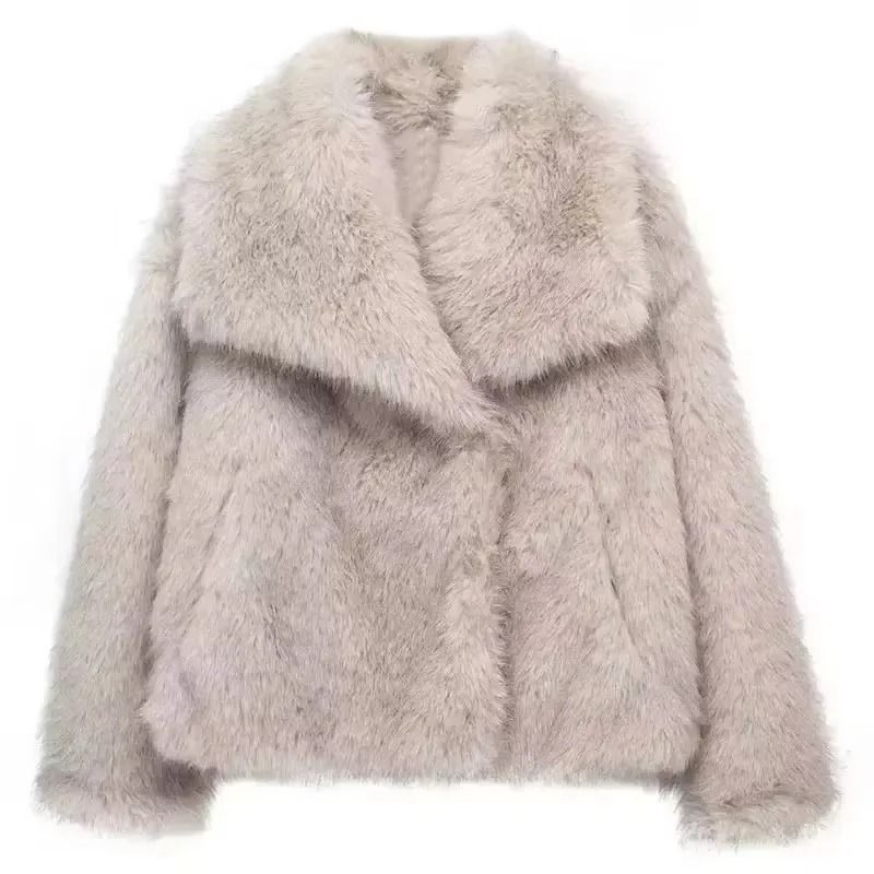 HH Elegant Faux Fur Outerwear System | Premium High-Street Fluffy Lapel Jacket & Thermal Fashion Infrastructure
