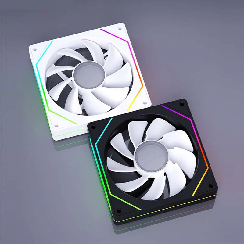 ARGB Chassis Fan 4 Pin PWM, Quiet 120mm PC Case Fan 12V, 600-1500RPM, High Air Volume