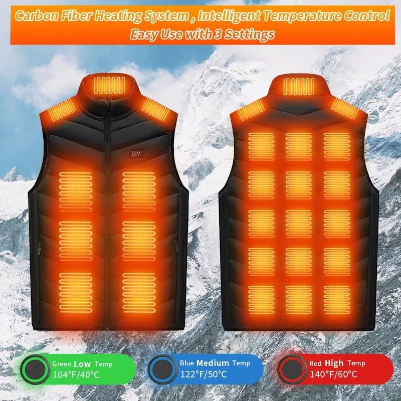 TODWARM Heated Vest Thermal Winter Jacket for Men and Women