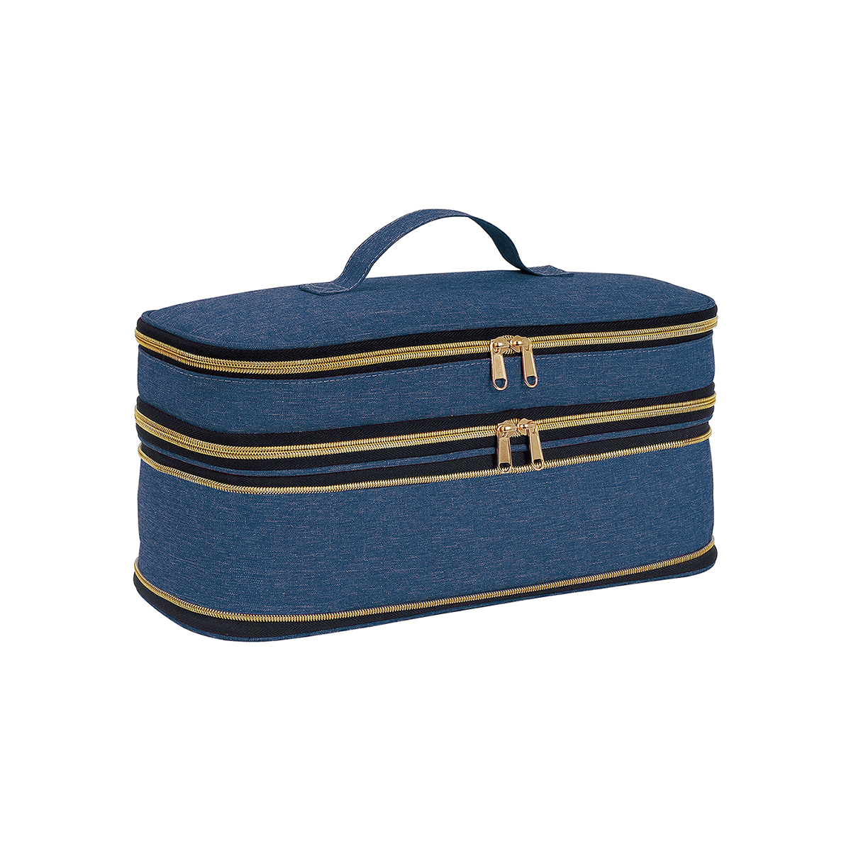 Slim Expandable Handheld Hair Dryer Storage Bag, Portable Double Layer Travel Storage Bag
