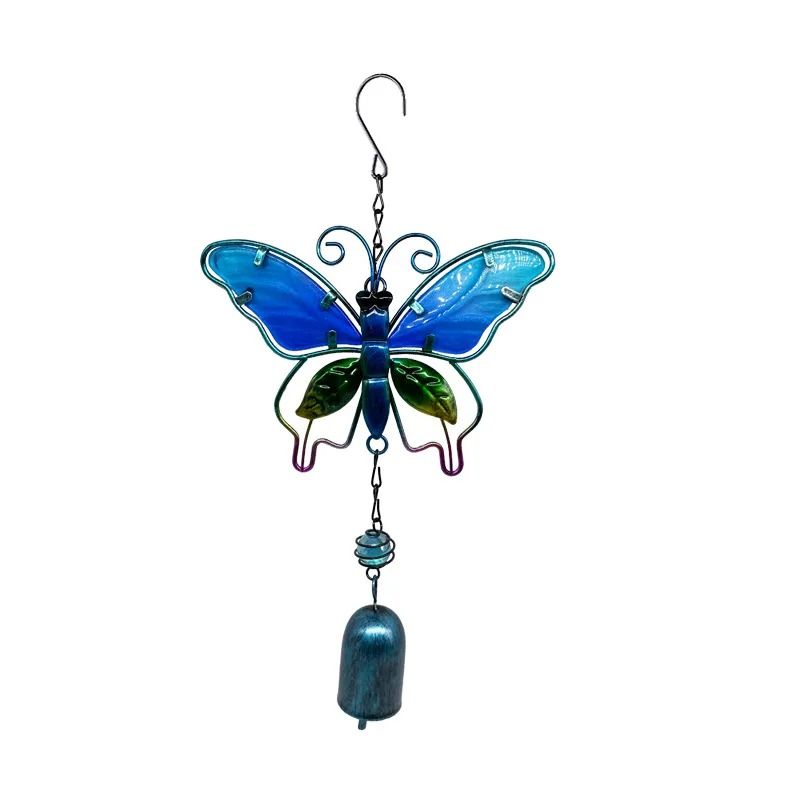 Artisanal Architectural Hummingbird and Dragonfly Wind Chime