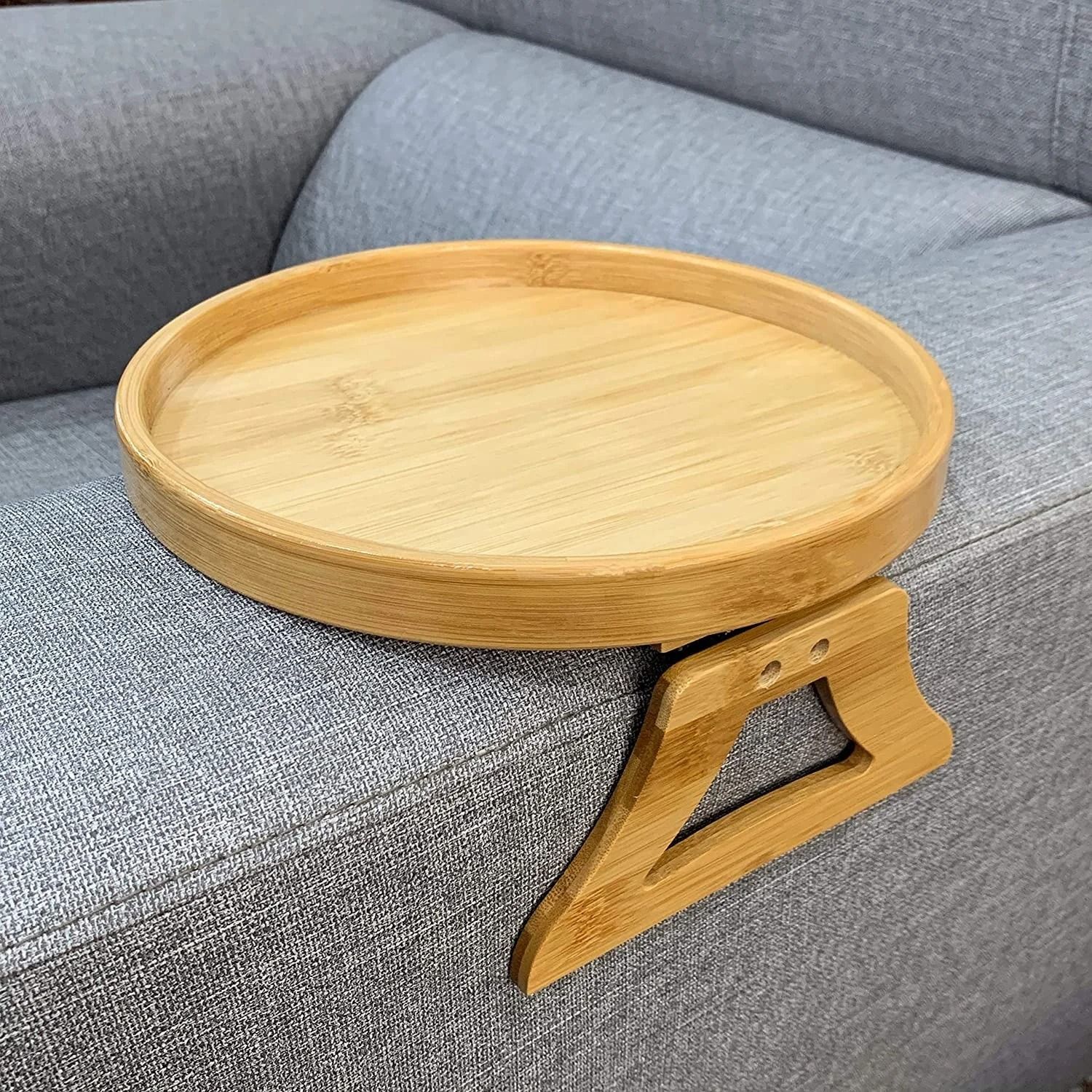 Sofa Armrest Tray Clip On Wooden Sofa Tray Couch Arm Snack Table