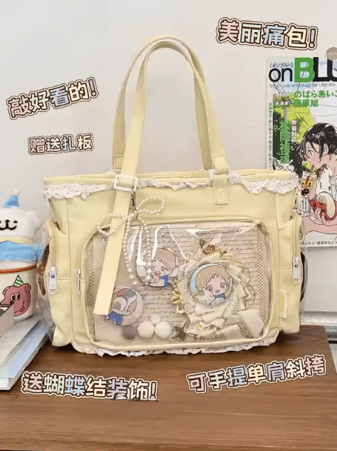 Ballet Girl Japanese Itabag Shoulder Bag Anime Crossbody Casual Canvas Tote