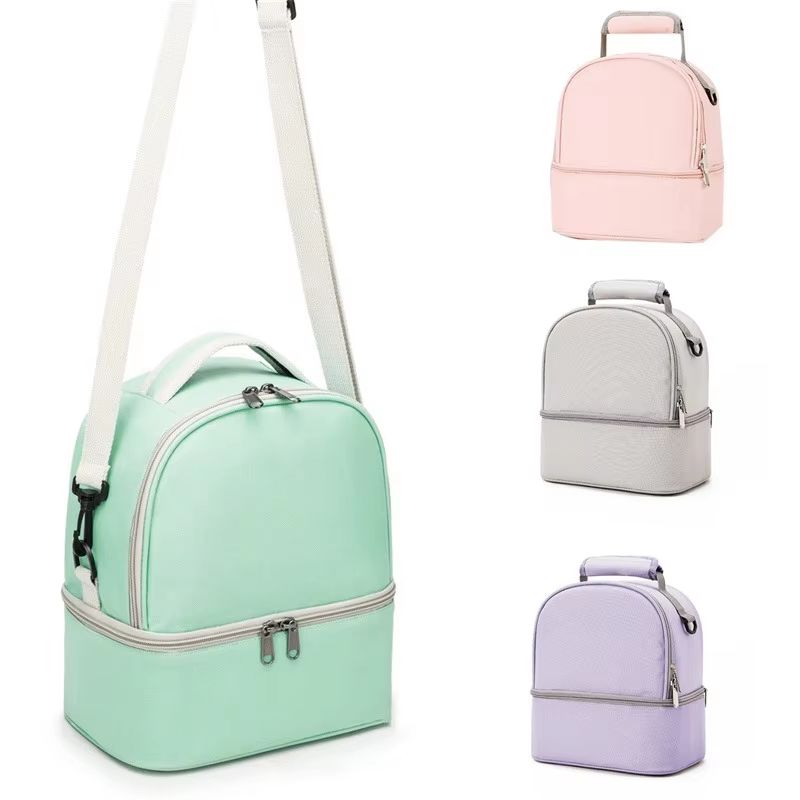 Insulated Double-Layer Large Capacity Mommy Diaper & Picnic Bag