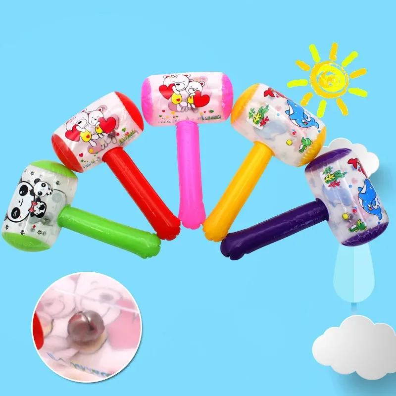 Kids Inflatable Hammer Toy with Bell Fun inflatable hammer toy for Parties Beach and Pool